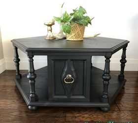 charcoal geometric coffee table