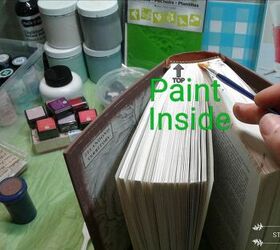 create a fresh new look by decorationg with books, Paint Inside Edges
