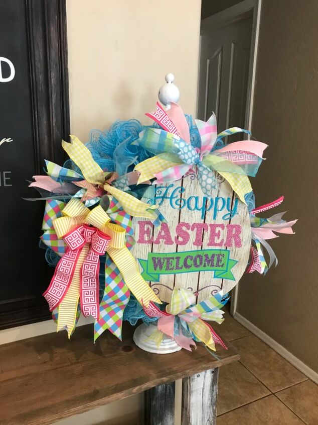 easter wreath inspired by my mom