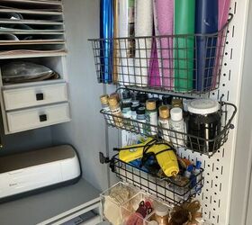 turn a 60 computer armoire into a cricut craft cabinet