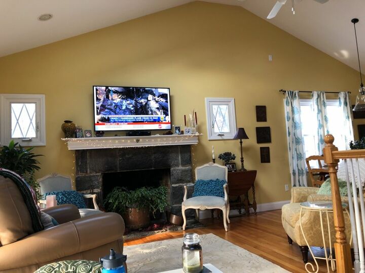 q my house is open concept with pitched ceiling