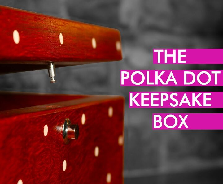 make a polka dot keepsake box