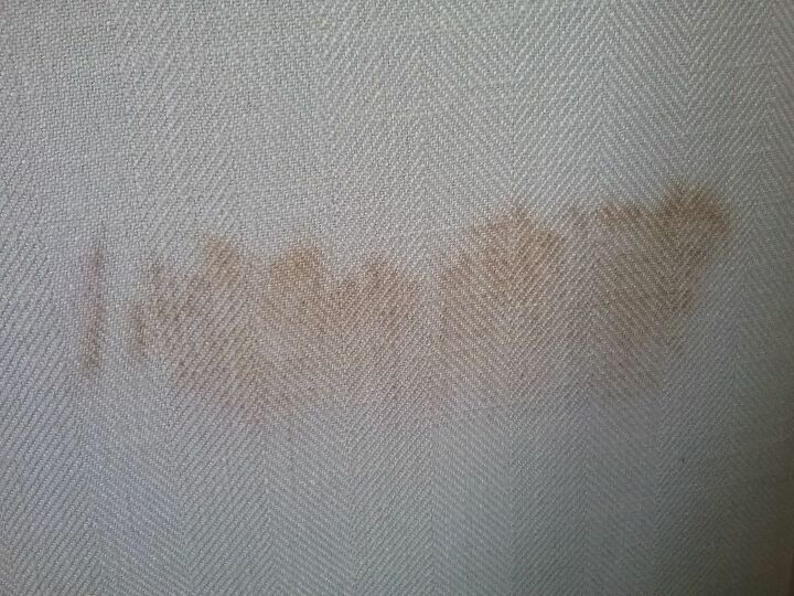 q how to clean the stain mark on this chair