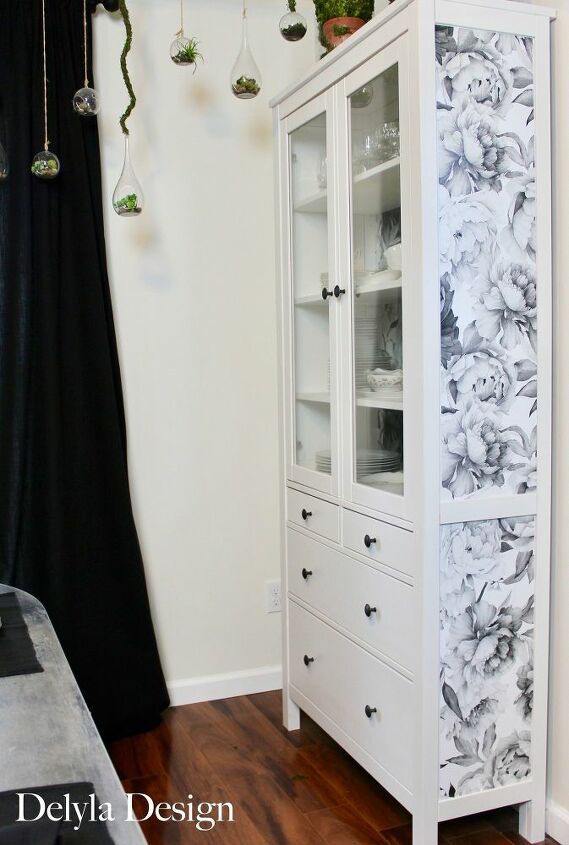 cambio de imagen de un armario de ikea con papel pintado removible