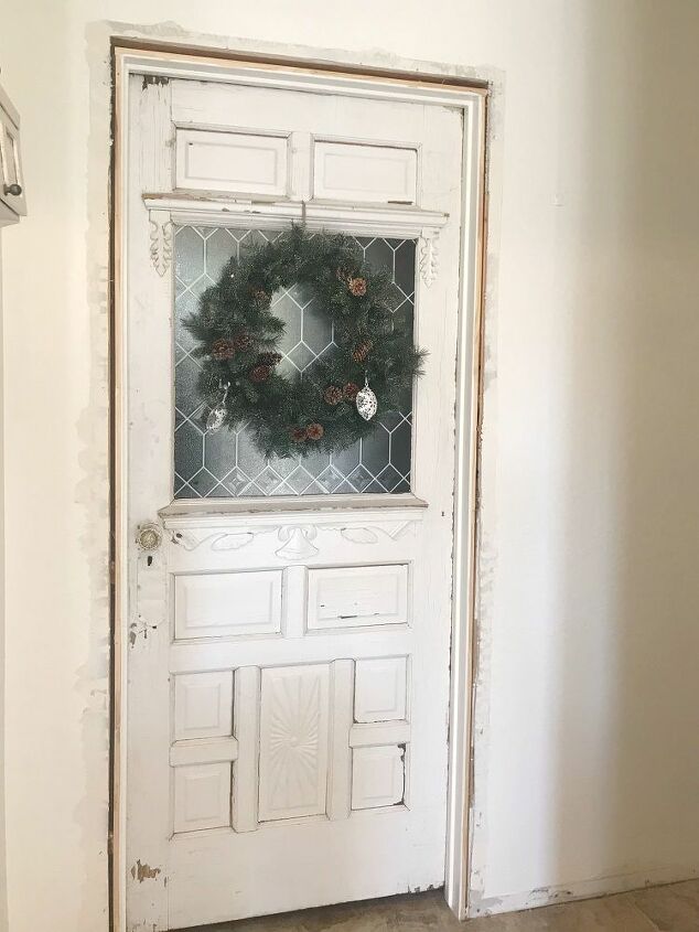 How To Add Charm An Old Farmhouse Door With New Trim Diy Hometalk An Old Farmhouse Door With New Trim Diy