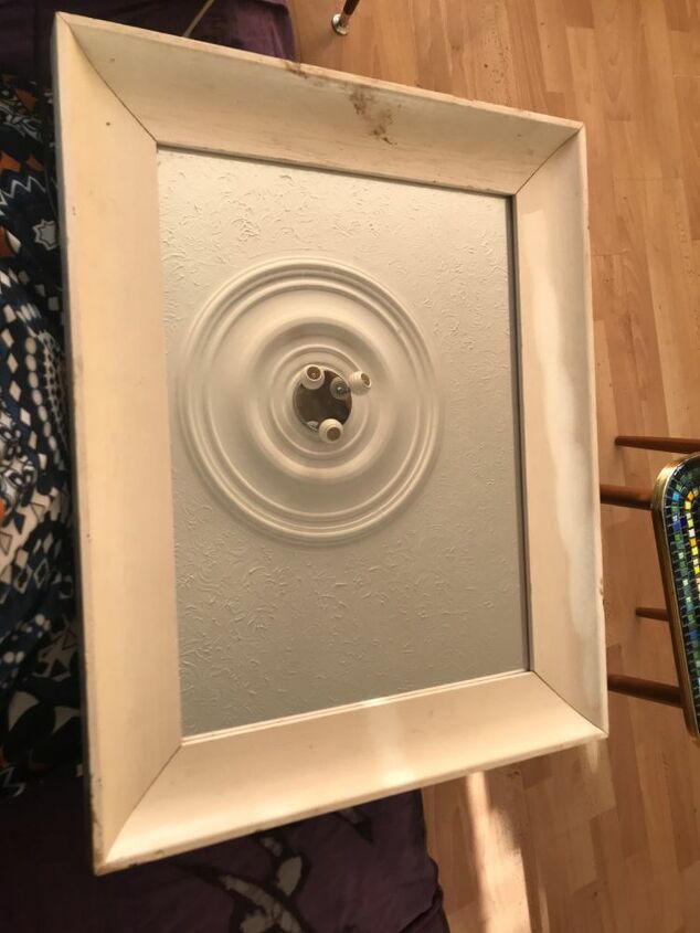 how to use up your broken china to decorate a mirror frame, Old mirror