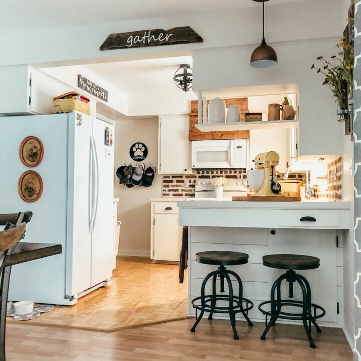 diy breakfast bar cabinet, Cambio de imagen de los armarios de cocina de bricolaje