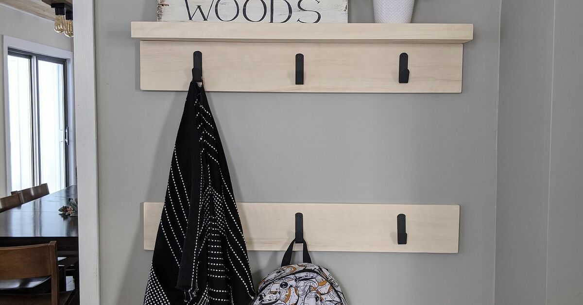 How to Make a Hook Rack DIY | Hometalk
