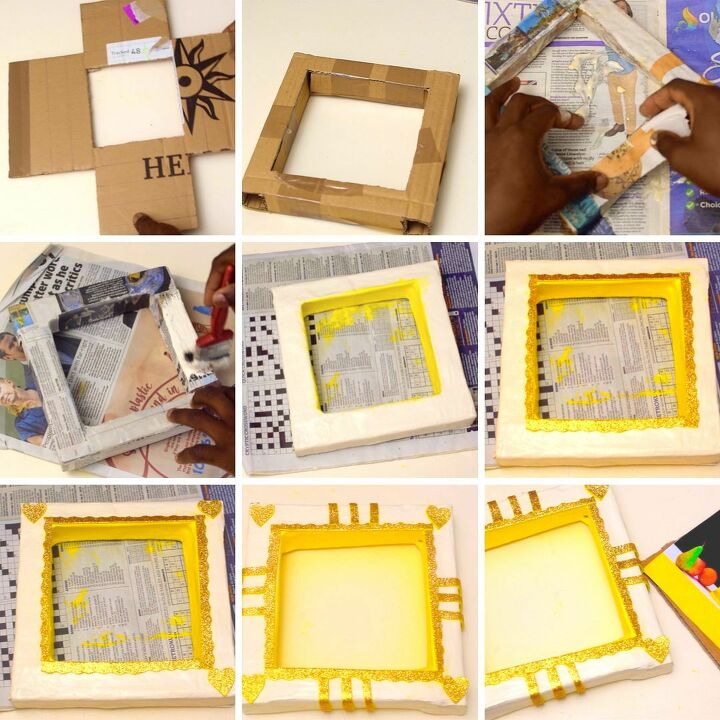 Frame Design Using Paper How to Make a Picture Frame From Paper Mache DIY | Hometalk