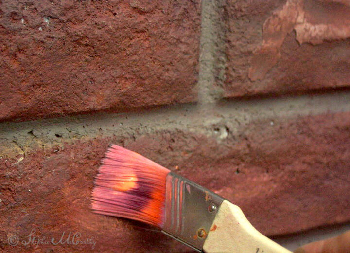 how to paint bricks on textured walls with a roller and brush