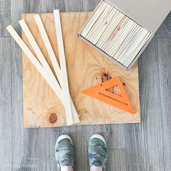 cheap and easy diy wall art with wood shims