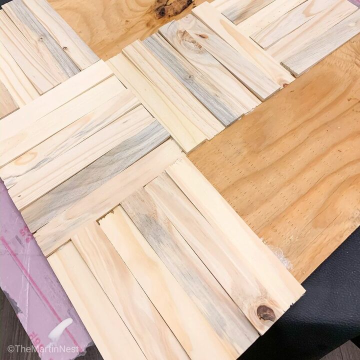 arte de pared barato y fcil con calzos de madera