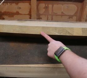 Using leftover bits from his new counter, look what he makes for this kitchen