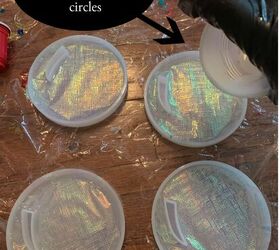 how to make iridescent resin bubble coasters