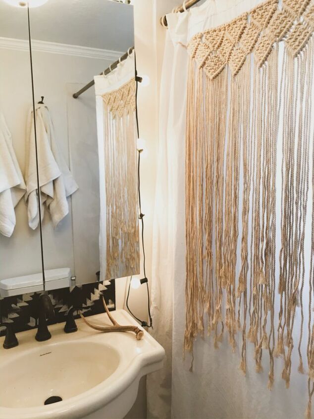 bohemian shower curtain
