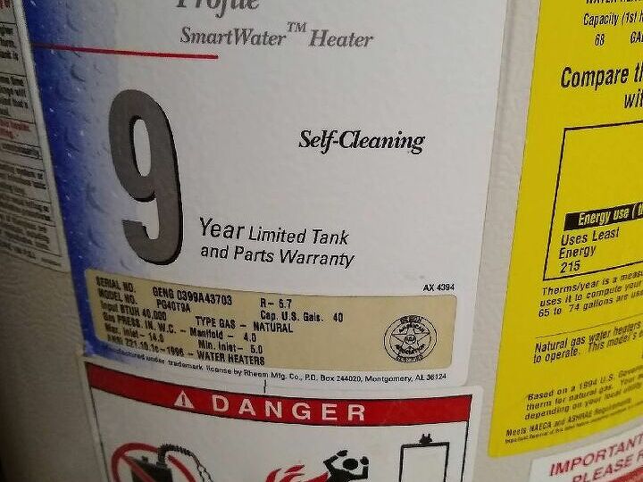 q question about getting a new water heater
