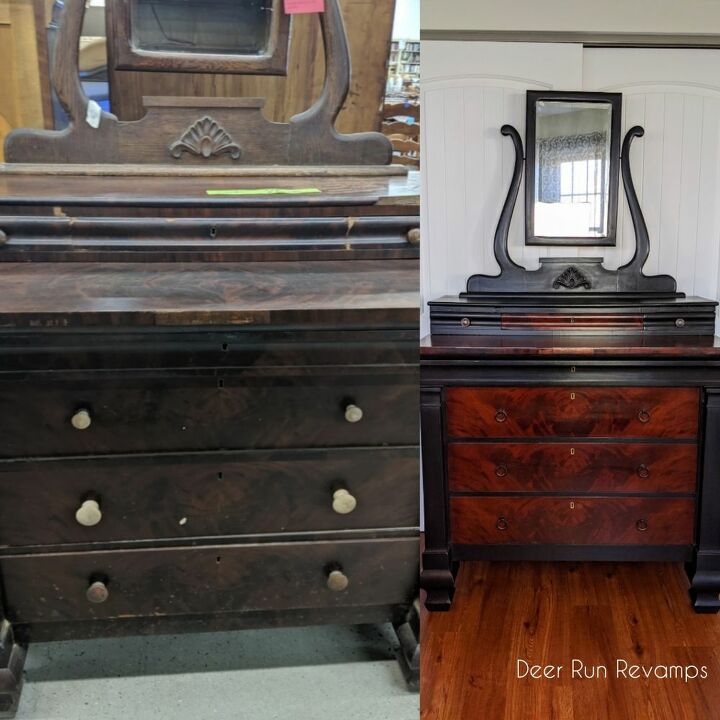 how to rescue an antique dresser that was destined for the trash