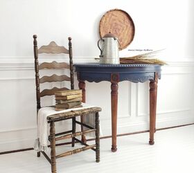 Demilune Table Makeover