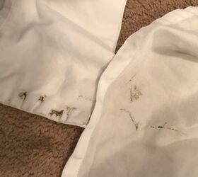 what is causing these brown lines on my clean laundry
