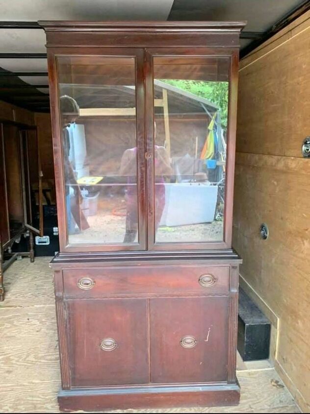 How To Make A Vintage China Cabinet Makeover Diy Hometalk