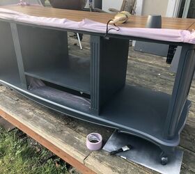 refinished tv stand