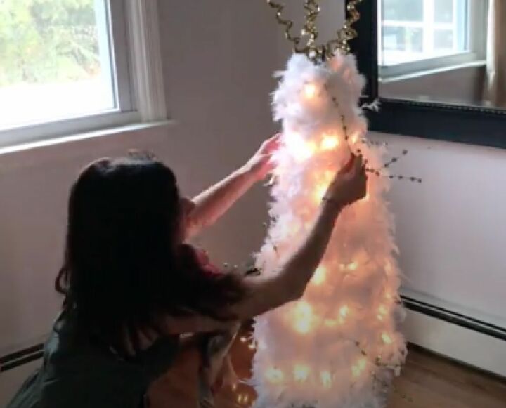 como fazer belas decoraes de luz de natal para sua casa