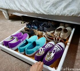  armazenamento de sapato debaixo da cama