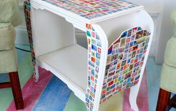 Cambio de imagen de la mesa con sellos postales