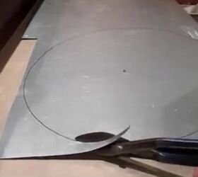 how to make a fountain for under 50, Step 4 Cut Out Circle and Make Hole in the Center