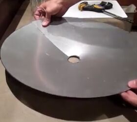 how to make a fountain for under 50, Step 5 Squeeze Circle Together and Clamp