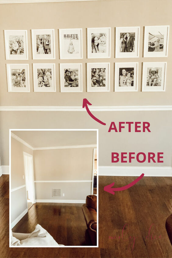 the secret to hanging photos easily