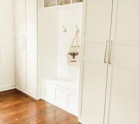 mudroom makeover using an ikea hack