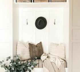 Our Functional Mudroom Reveal with Picture Frame Moulding - Marly Dice