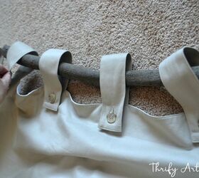 easy and free rustic tree branch curtain rod