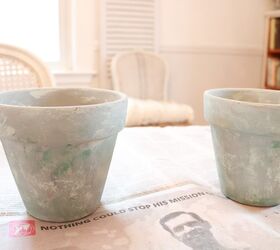 how to age terracotta pots