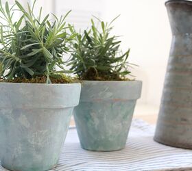 how to age terracotta pots