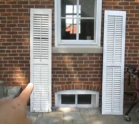 how to make real wood shutters for 30, Remove old shutters