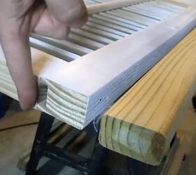 how to make real wood shutters for 30, Cut grooves into the wood