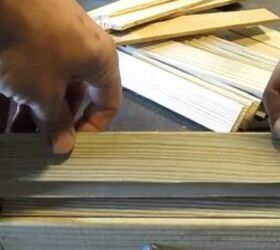how to make real wood shutters for 30, Sanded side facing forward