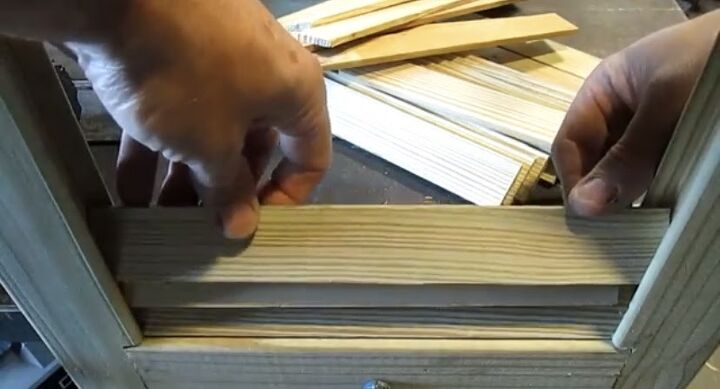 how to make real wood shutters for 30, Sanded side facing forward