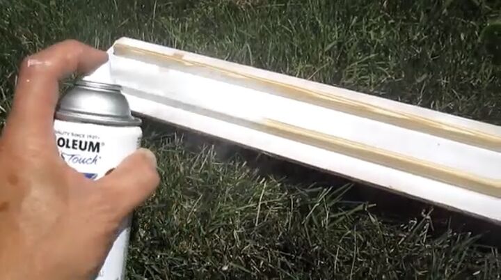how to make real wood shutters for 30, Spray paint the louver pulls