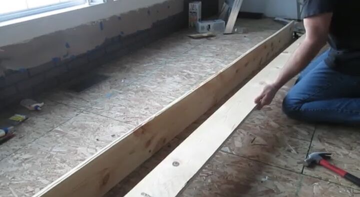 how to make raw wood beams, Stack your boards