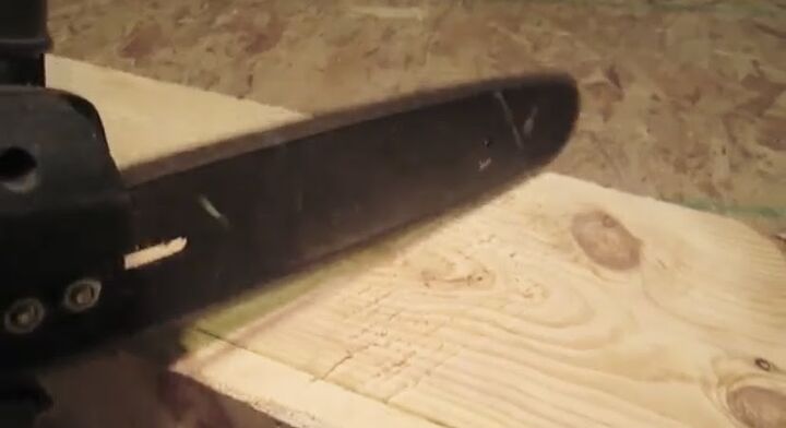 how to make raw wood beams, Distress the edges