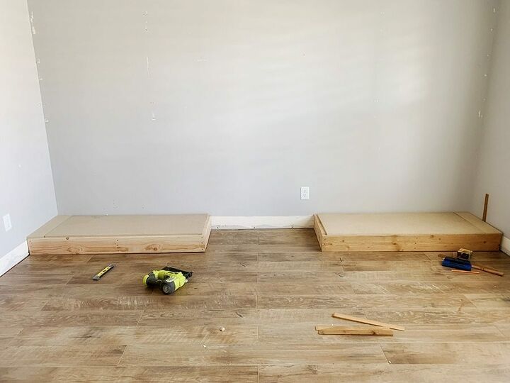 gorgeous diy office built ins reveal