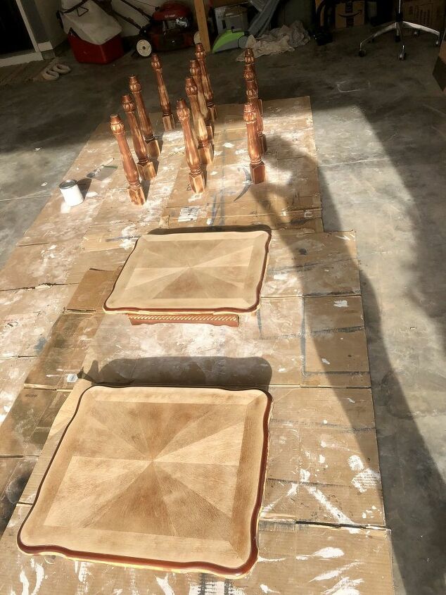 outdated coffee table side table redo