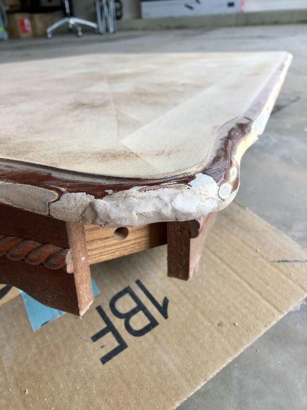 outdated coffee table side table redo