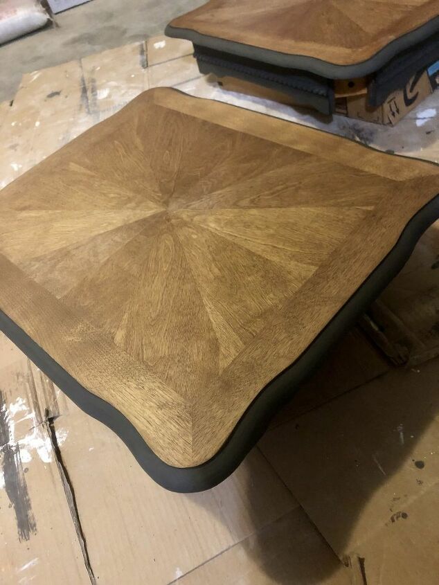 outdated coffee table side table redo