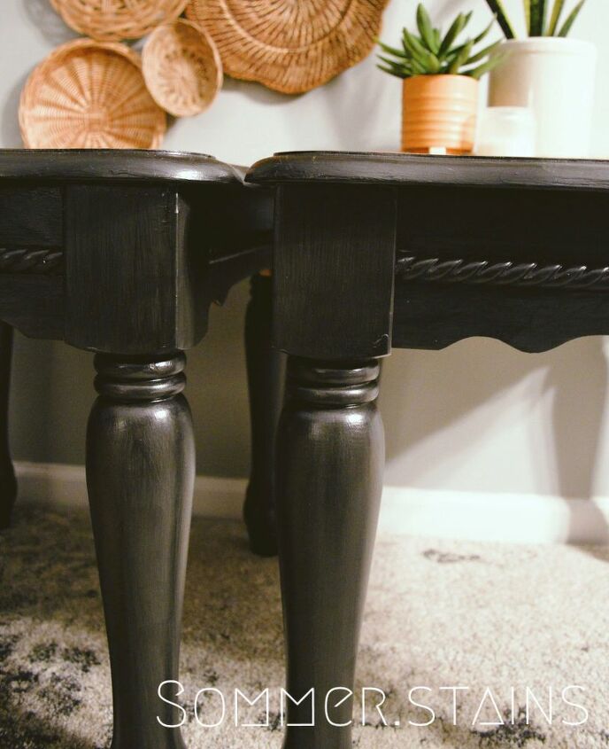 outdated coffee table side table redo