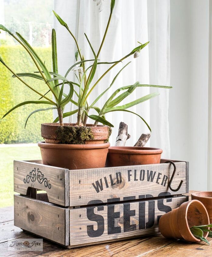 flip a simple ikea crate into a game changer junk infused planter