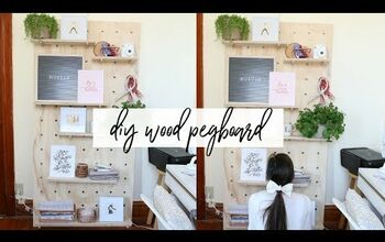 DIY Giant Pegboard Shelving Without Drilling Into Your Walls